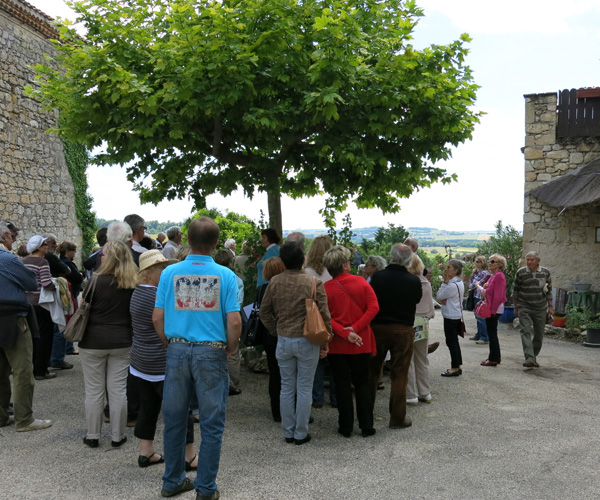 Devant le château de Saint-Orens